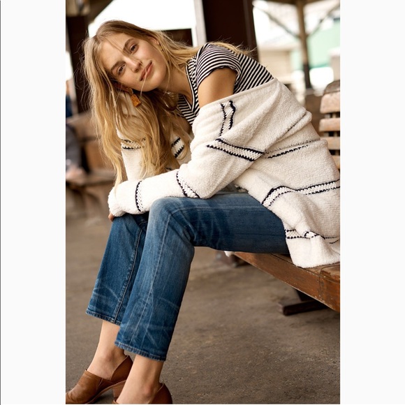 Madewell Sweaters - {Madewell} Striped Boucle Cardigan Sweater